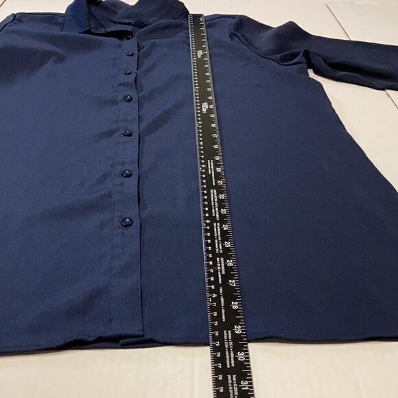 Susan Graver blue women’s top,Small - Picture 8 of 12